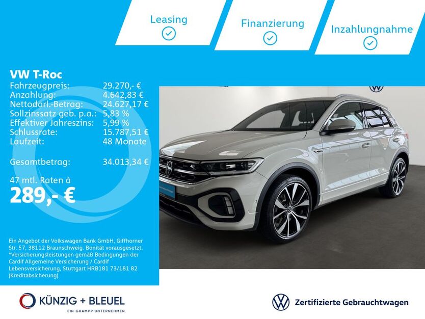 VW T-Roc 45.976 km 29.270 € Aschaffenburg 63741