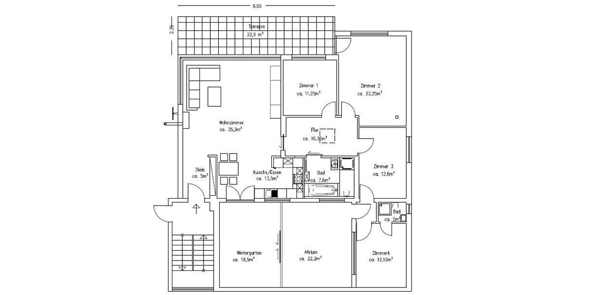 Etagenwohnung Offenbach am Main Bieberer Berg - 5 Zimmer, 150 m&sup2;, 430.000&euro; | Angebot:26040939