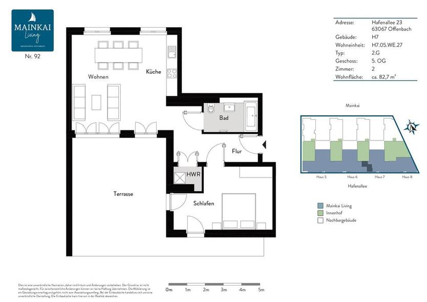 Moderne 2-Zimmerwohnung mit Einbauküche und großzügiger Terrasse. zimmer