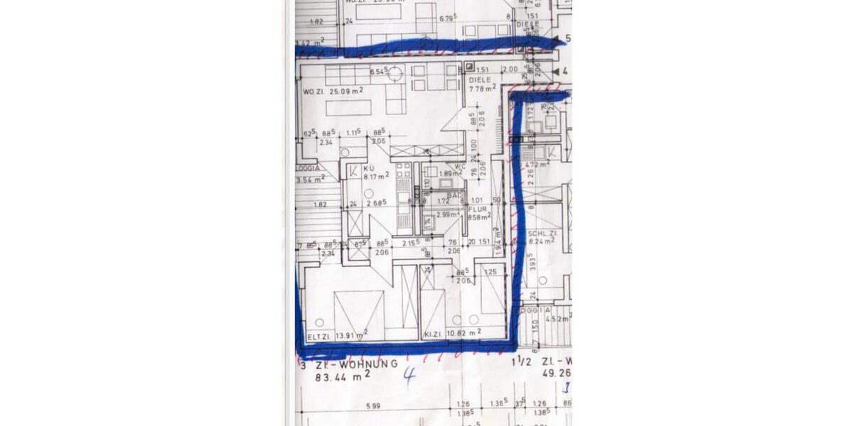 Etagenwohnung Kelkheim (Taunus) - 3 Zimmer, 83 m&sup2;, 365.000&euro; | Angebot:26262261