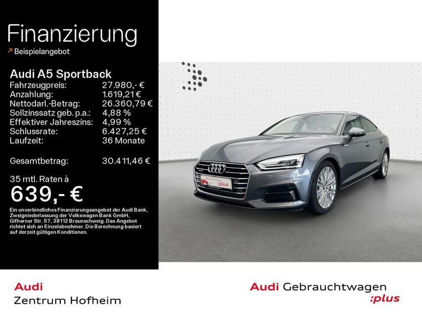 Audi A5 61.573 km 26.999 € Hofheim 65719