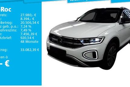 VW T-Roc 8.344 km 27.980 &euro; Neu-Isenburg 63263