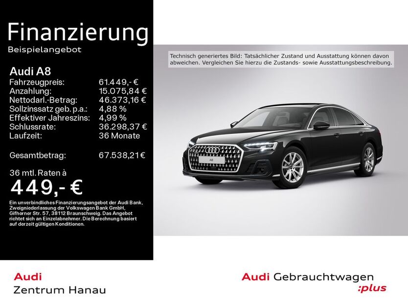 Audi A8 24.900 km 61.449 € Hanau 63452