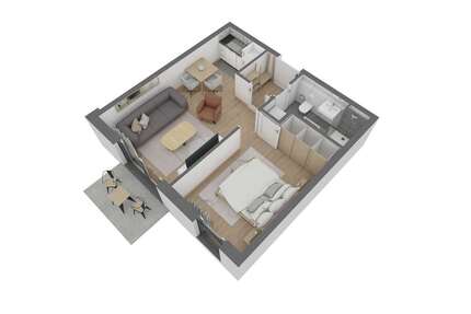 Wohnung Offenbach am Main Bürgel - 2 Zimmer, 37 m&sup2;, 222.010&euro; | Angebot:26835202