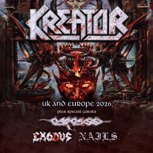 Kreator - Krushers Of The World Tour 2026 05.04.2026 myticket Jahrhunderthalle Frankfurt