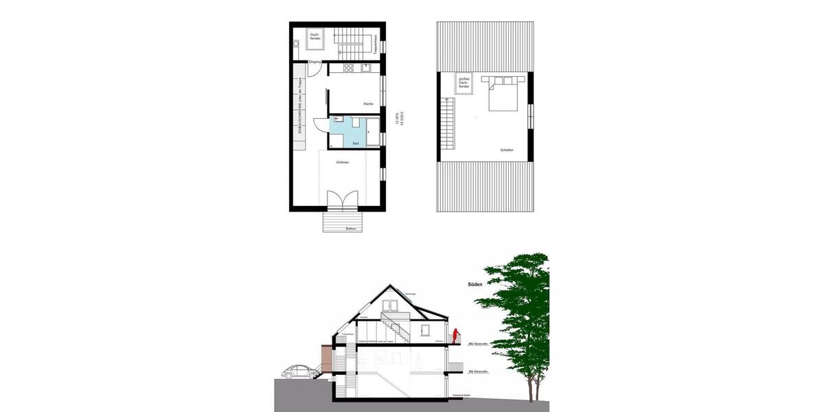 Dachgeschoßwohnung Bruchköbel - 2 Zimmer, 75 m&sup2;, 1.100&euro; | Angebot:26264073