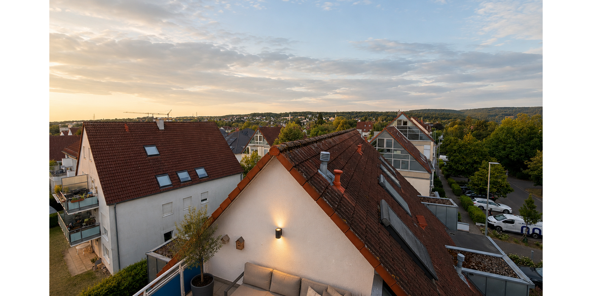 *Schöne DG-Maisonnette-Whg. mit gr. Terrasse und Fernblick* - Maisonettenwohnung Hofheim am Taunus | Angebot:27250189