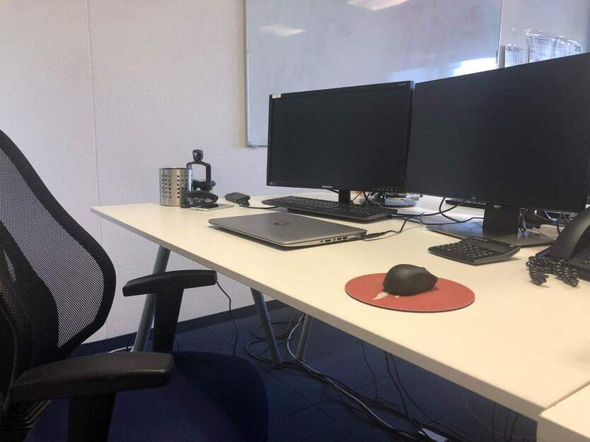 Helles Büro am Main - All-in-Miete zimmer