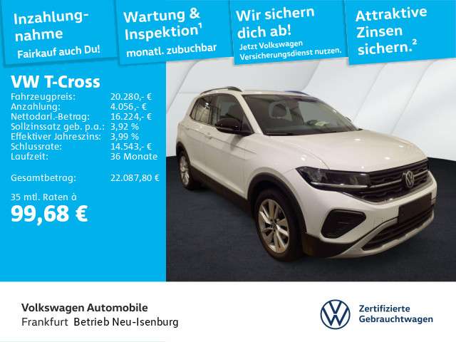 VW T-Cross 25.792 km 20.281 € Neu-Isenburg 63263