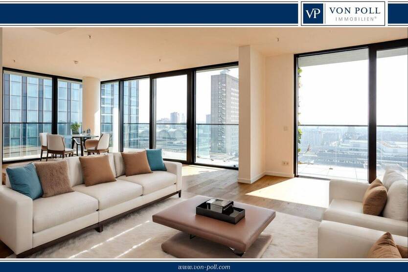 EDEN Erstbezug! Spektakuläre Fünf-Zimmer-Wohnung mit grandiosem Skylineblick 5 zimmer