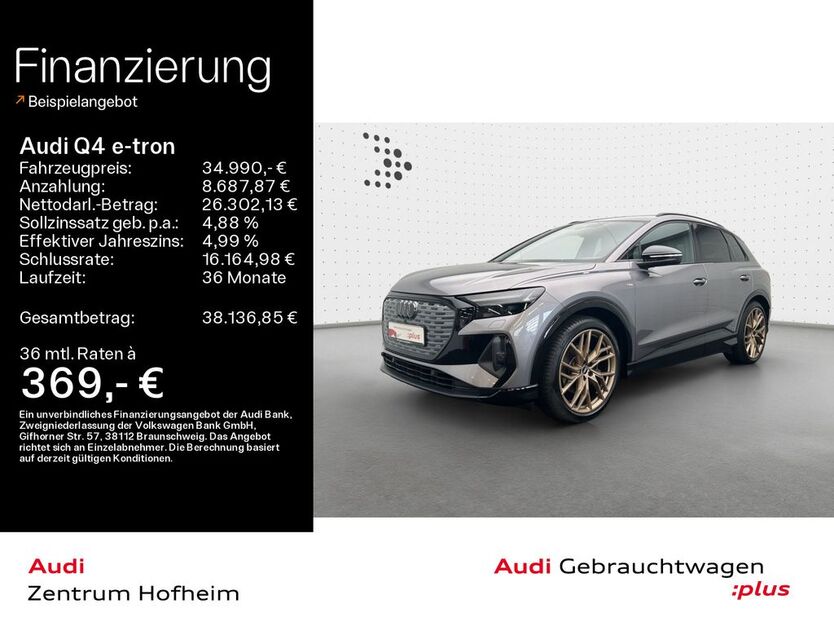 Audi Q4 e-tron 54.576 km 34.990 € Hofheim 65719