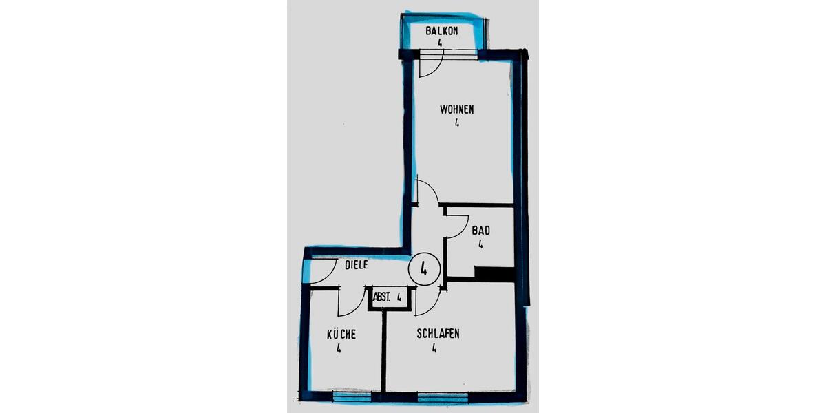 Hochparterre Mainaschaff - 2 Zimmer, 54 m&sup2;, 183.000&euro; | Angebot:25973510