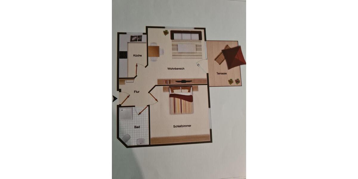 Etagenwohnung Egelsbach - 2 Zimmer, 41 m&sup2;, 690&euro; | Angebot:26577792