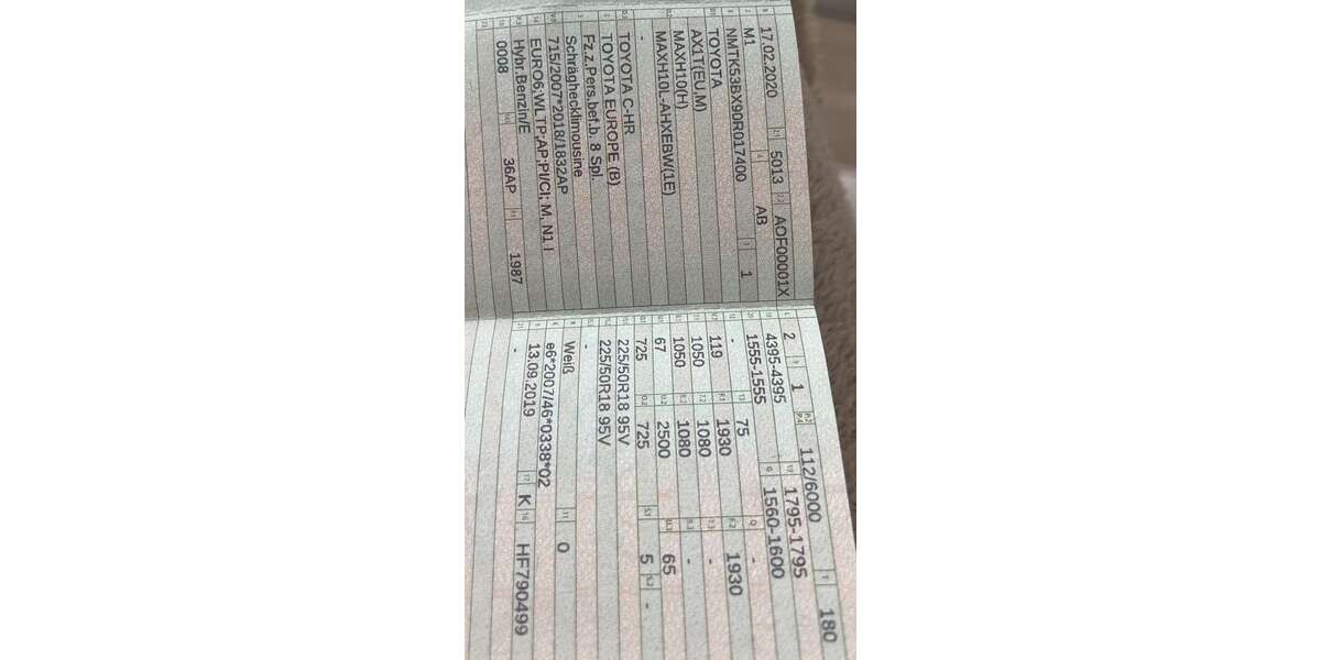 Toyota C-HR 114.983 km 21.000 &euro; Nidderau 61140