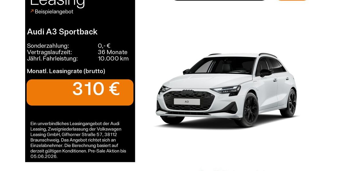 Audi A3 7.905 km 39.280 &euro; Bad Nauheim 61231