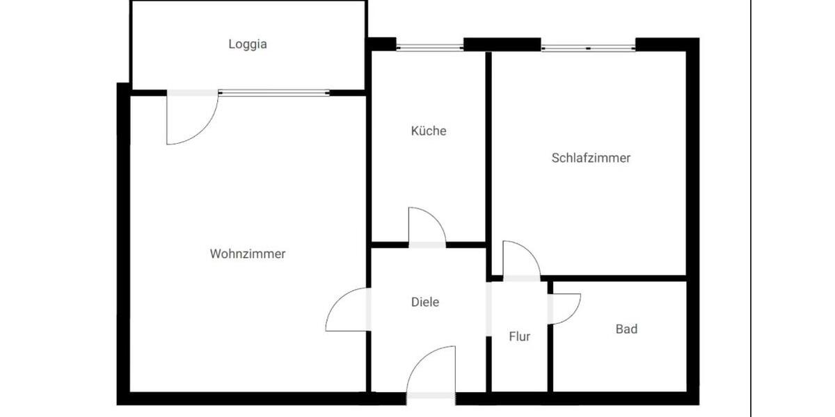 Etagenwohnung Offenbach am Main Bieber - 2 Zimmer, 62 m&sup2;, 900&euro; | Angebot:26336179