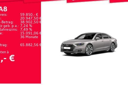Audi A8 42.263 km 57.850 &euro; Frankfurt am Main 60314