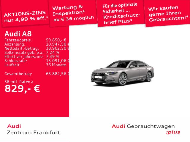 Audi A8 42.263 km 57.850 &euro; Frankfurt am Main 60314