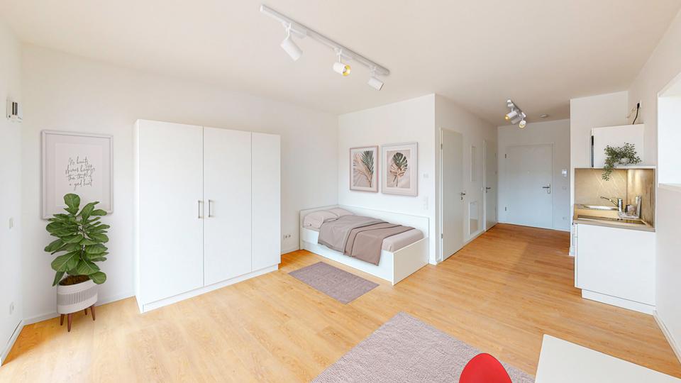Erdgeschoßwohnung Offenbach am Main Bieberer Berg - 1 Zimmer, 40 m&sup2;, 695&euro; | Angebot:26232200