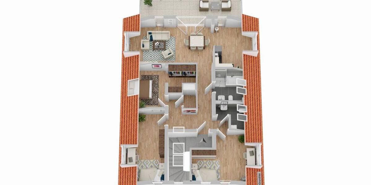 #360° Besichtigung ***Villa Rosenhöhe*** Erstbezug mit Terrasse und Garten - Etagenwohnung Offenbach am Main Rosenhöhe | Angebot:26310321