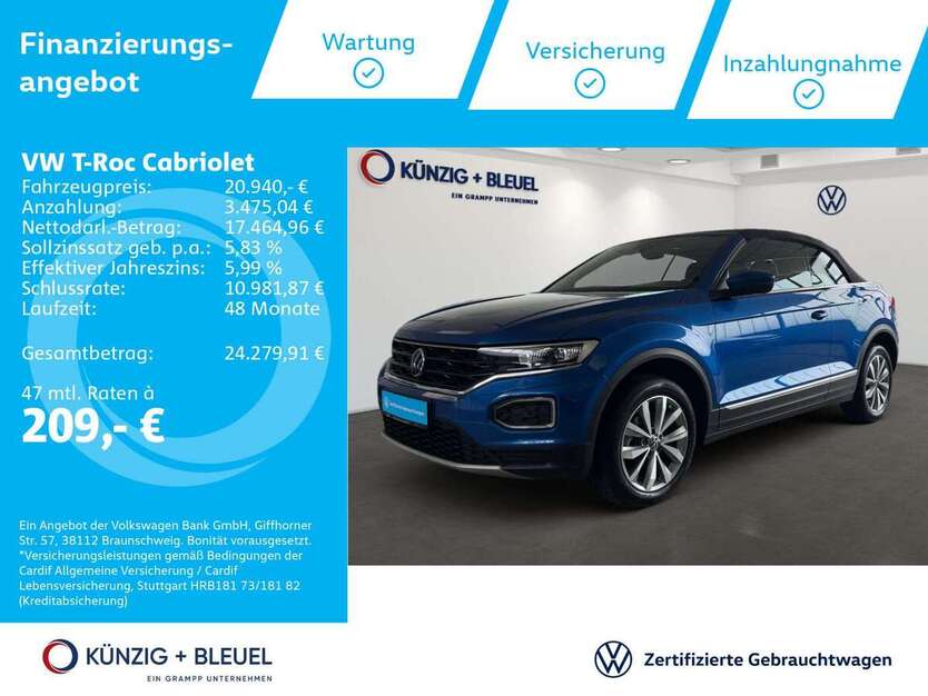 VW T-Roc 51.294 km 20.940 € Aschaffenburg 63741