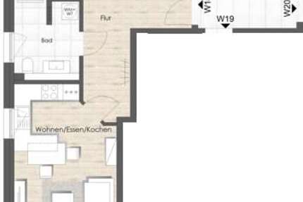 Wohnung zum Mieten in Bad Vilbel 1.150 € 57 m² 2 zimmer