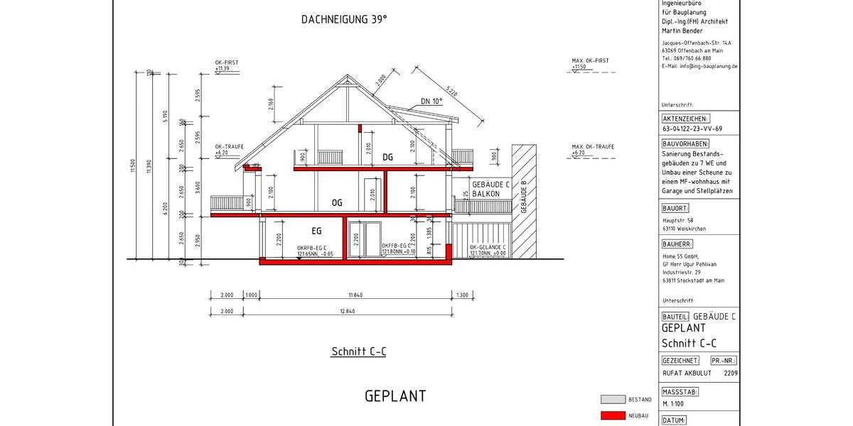 MFH-Projekt mit Grundstück | 10 WE | Bestand+Neubau|Rodgau-Weiski zimmer