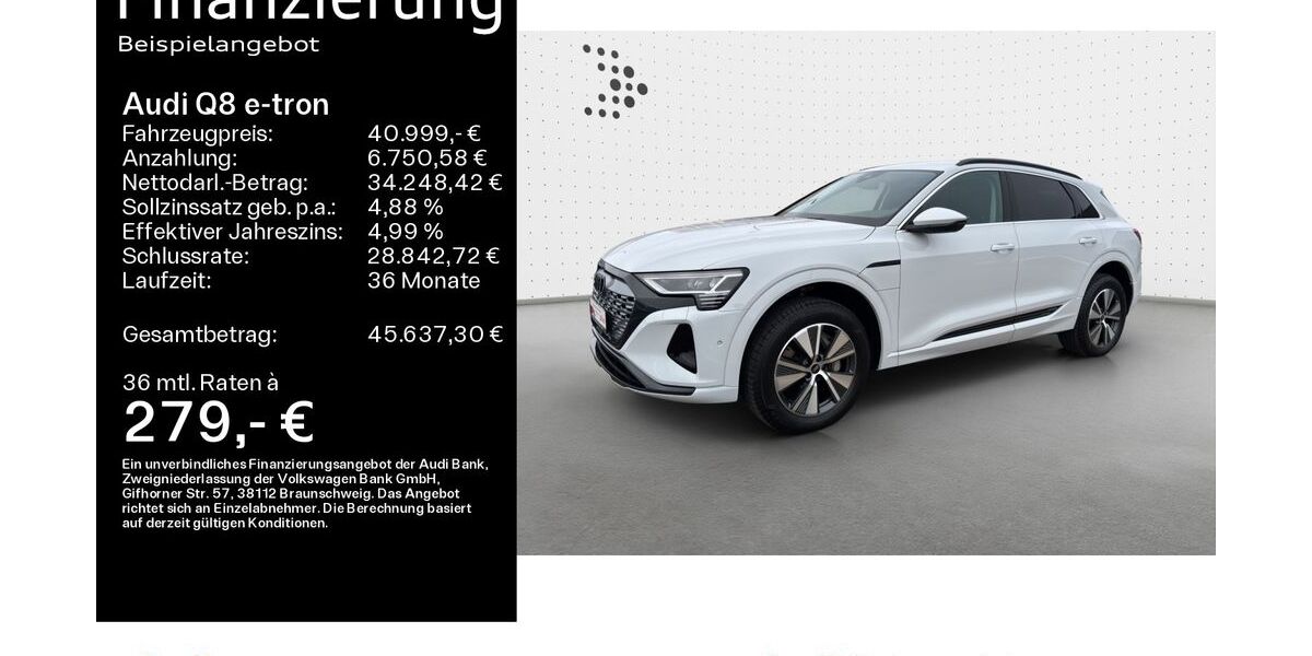 Audi Q8 e-tron 22.600 km 40.999 &euro; Hanau 63452