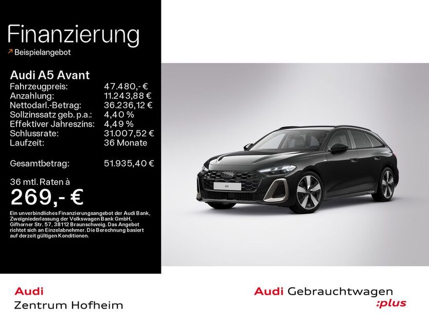 Audi A5 26.638 km 47.480 € Hofheim 65719