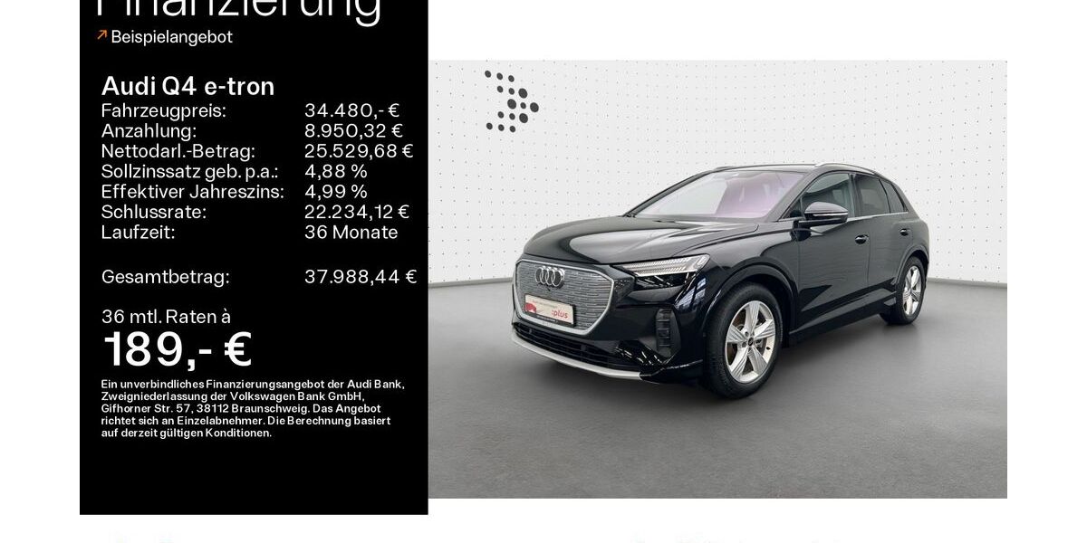 Audi Q4 e-tron 34.985 km 36.490 &euro; Hofheim 65719
