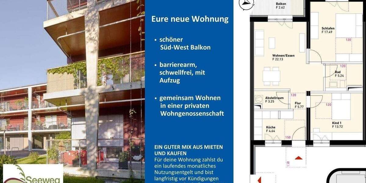 Etagenwohnung Rödermark Urberach - 3 Zimmer, 74 m&sup2;, 540&euro; | Angebot:24827003