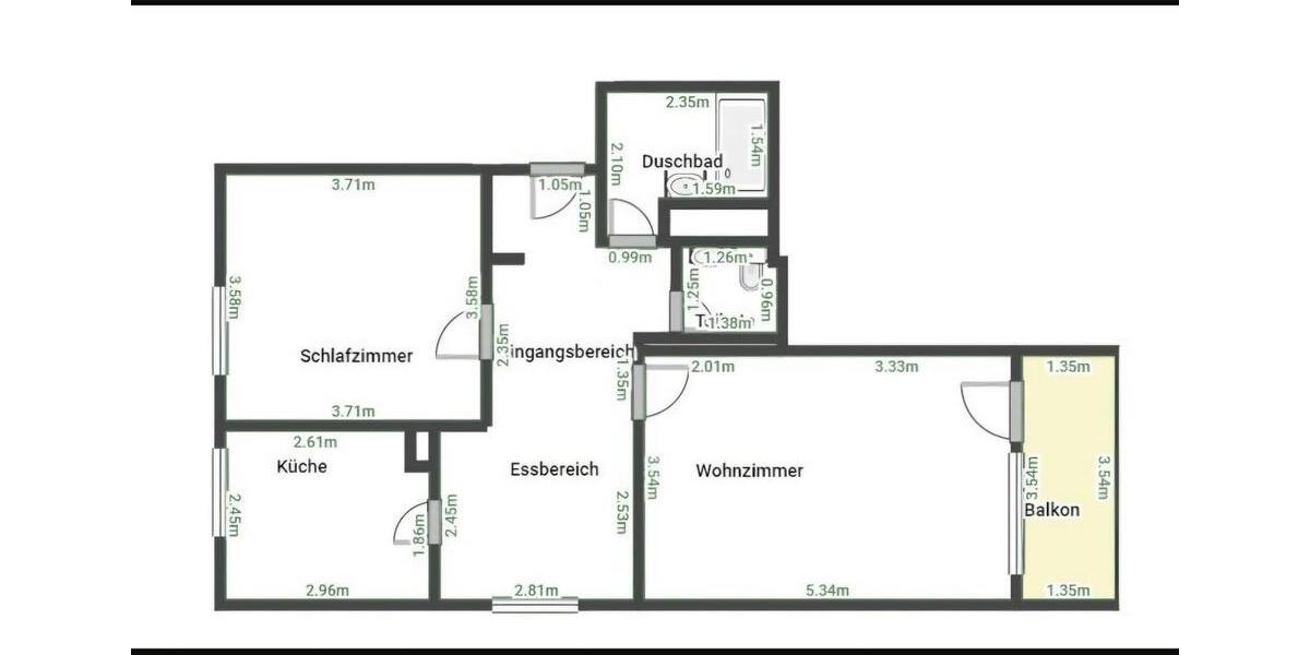 Etagenwohnung Obertshausen - 2.5 Zimmer, 65 m&sup2;, 214.000&euro; | Angebot:26951736