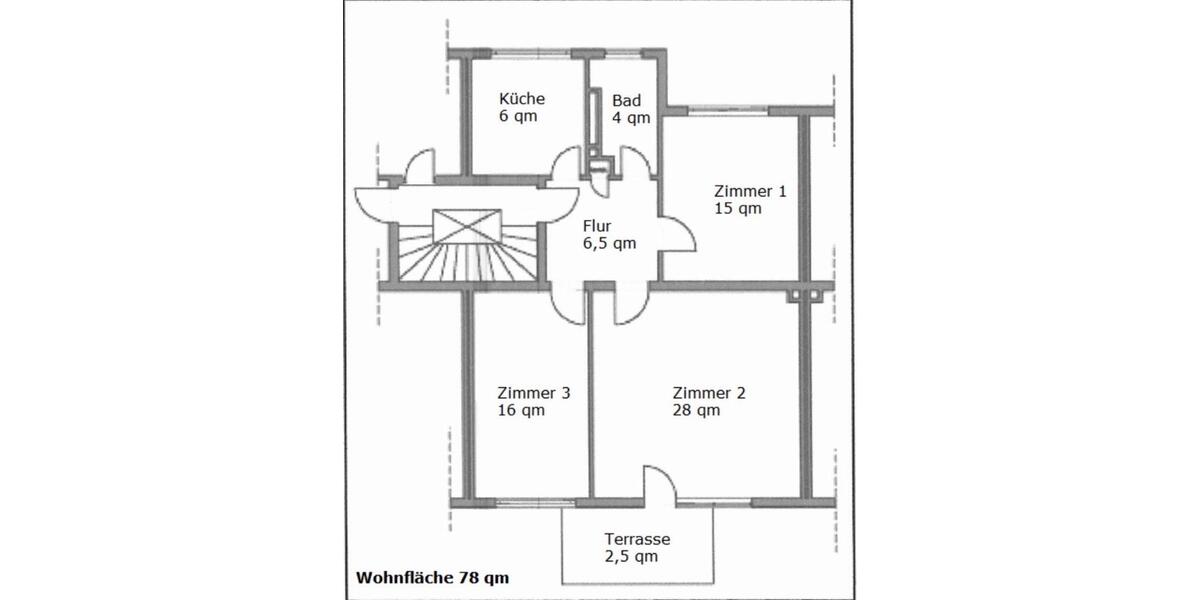 Terrassenwohnung Hanau Großauheim - 3 Zimmer, 78 m&sup2;, 240.000&euro; | Angebot:26152038