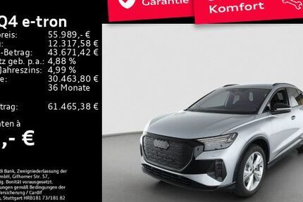 Audi Q4 e-tron 5.900 km 55.989 € Offenbach am Main 63071