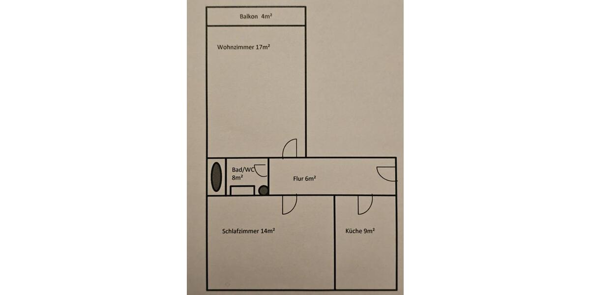 Etagenwohnung Maintal - 2 Zimmer, 54 m&sup2;, 700&euro; | Angebot:25788551