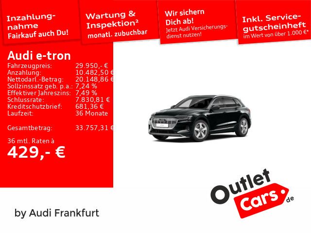 Audi e-tron 88.002 km 29.750 &euro; Frankfurt am Main 60314