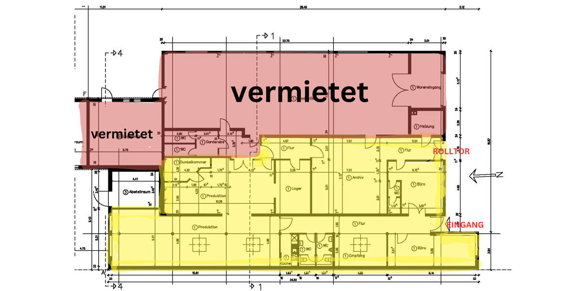 Halle mit Büro und Lagerfläche in Arheilgen - 330 qm zimmer
