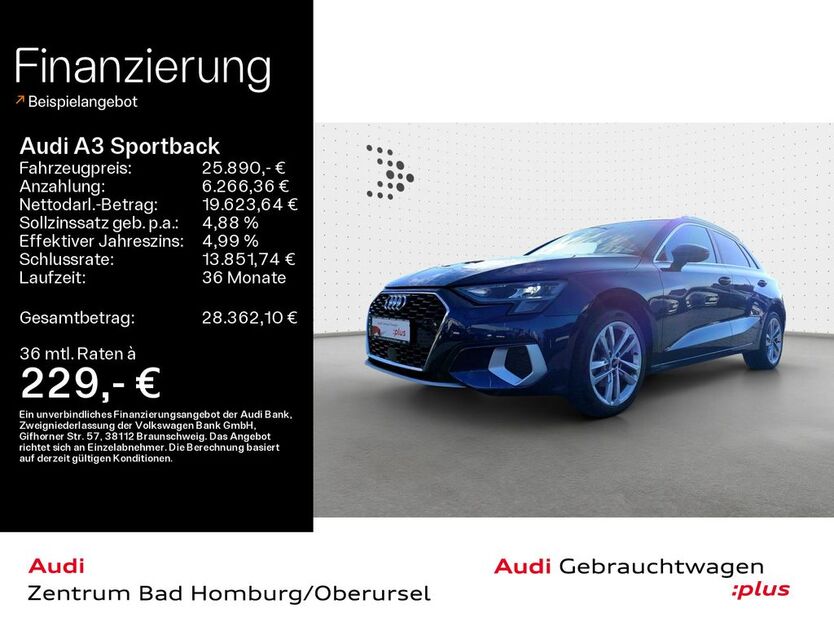 Audi A3 18.864 km 24.890 € Oberursel 61440