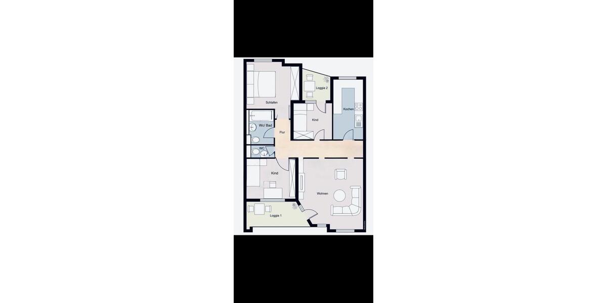 Etagenwohnung Offenbach am Main - 4 Zimmer, 84 m&sup2;, 345.000&euro; | Angebot:26708538