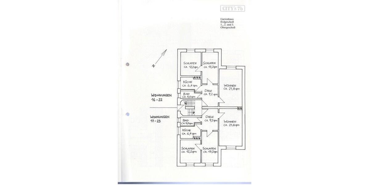 Etagenwohnung Frankfurt am Main Nordend Ost - 3 Zimmer, 68 m&sup2;, 460.000&euro; | Angebot:26108020