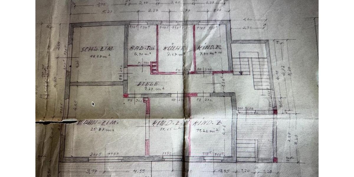 Etagenwohnung Rüsselsheim am Main - 5 Zimmer, 98 m&sup2;, 1.350&euro; | Angebot:25170161