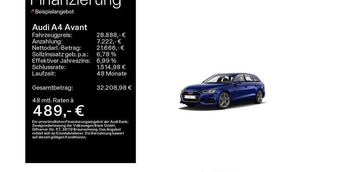 Audi A4 69.600 km 26.888 &euro; Mühlheim 63165