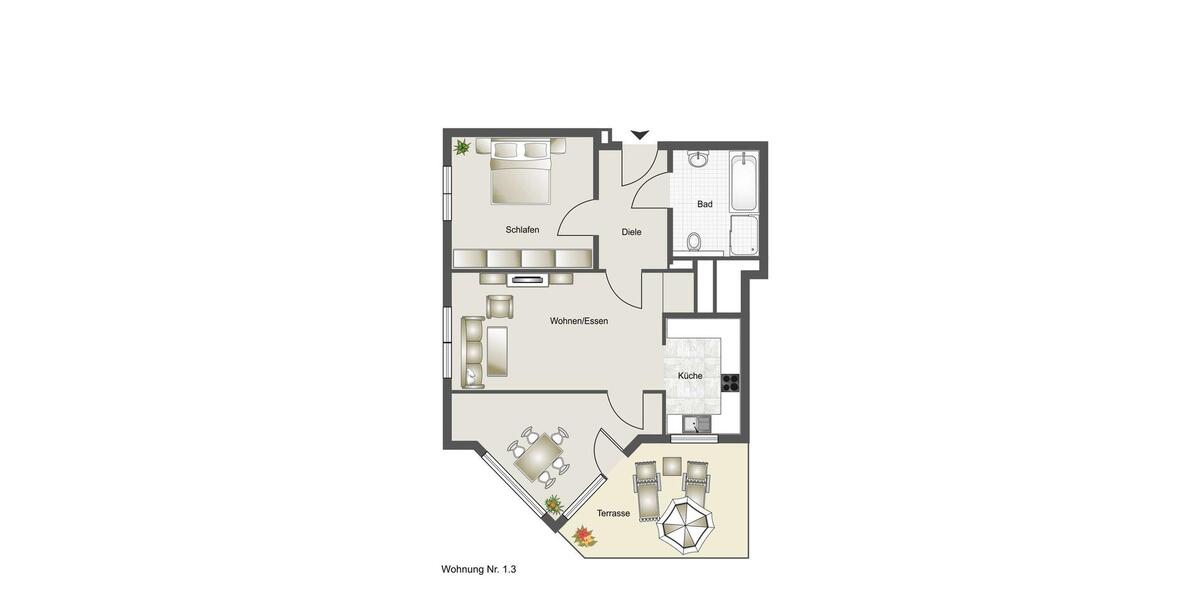 Etagenwohnung Friedberg (Hessen) - 2.5 Zimmer, 67 m&sup2;, 970&euro; | Angebot:26248063