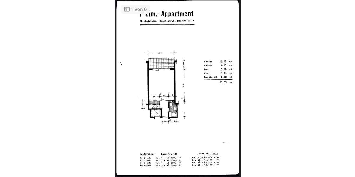 Wohnung zum Kaufen in Maintal 123.500 € 35 m² 1 zimmer