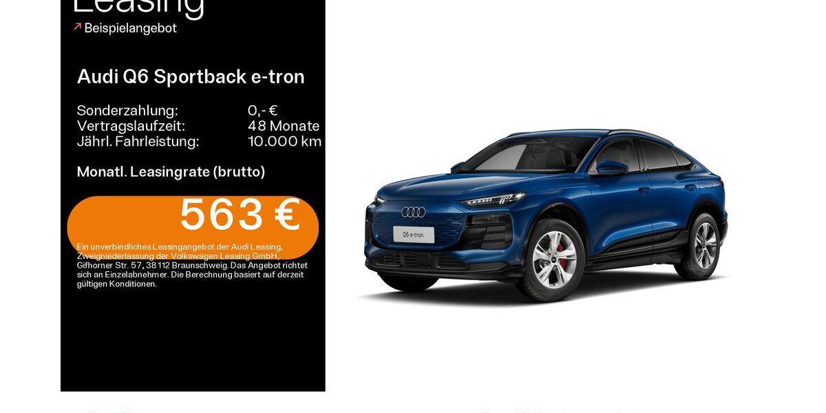 Audi Q6 e-tron 7.300 km 54.999 &euro; Hanau 63452