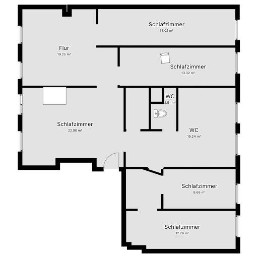 Etagenwohnung Frankfurt am Main Ostend - 6 Zimmer, 120 m&sup2;, 560&euro; | Angebot:26196685
