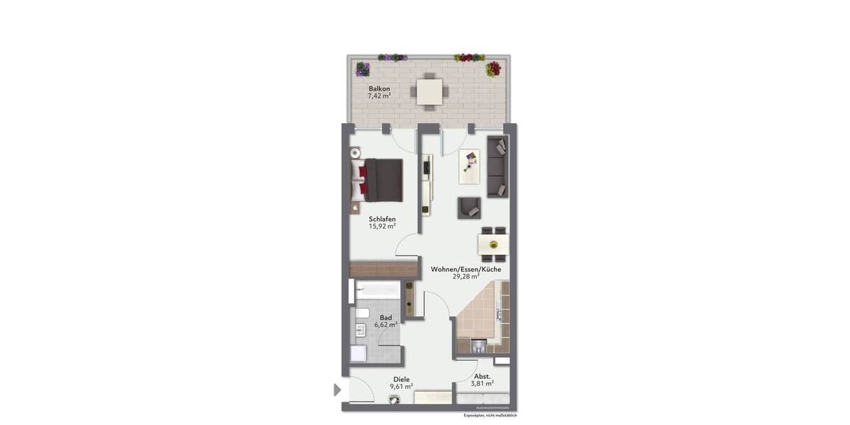 Etagenwohnung Offenbach Offenbach am Main - 2 Zimmer, 72 m&sup2;, 295.000&euro; | Angebot:26108276