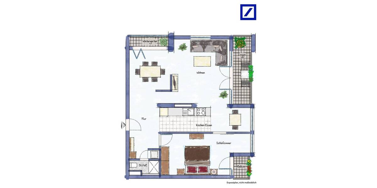 Etagenwohnung Frankfurt Sachsenhausen - 3 Zimmer, 78 m&sup2;, 645.000&euro; | Angebot:26320550