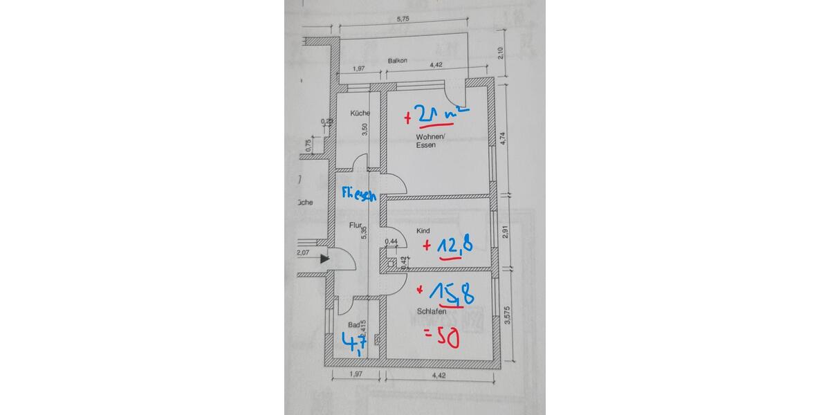 Etagenwohnung Maintal - 3 Zimmer, 80 m&sup2;, 1.120&euro; | Angebot:26594347
