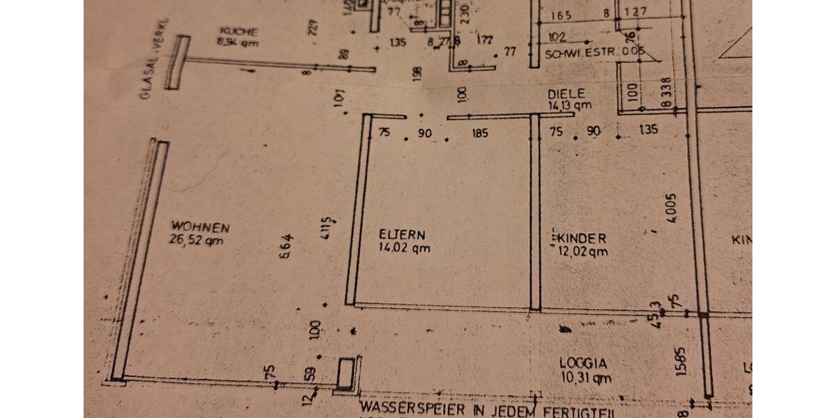 Etagenwohnung Groß-Gerau Gerau - 3 Zimmer, 86 m&sup2;, 250.000&euro; | Angebot:25280428